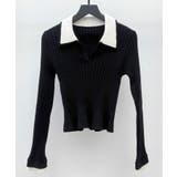 レイヤー配色カラーリブニット | SAISON DE PAPILLON | 詳細画像32