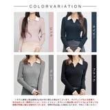 レイヤー配色カラーリブニット | SAISON DE PAPILLON | 詳細画像2