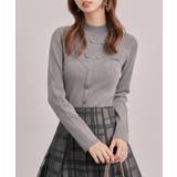 ビスチェ風リブ編みニットトップス | SAISON DE PAPILLON | 詳細画像8