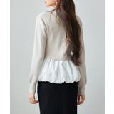 異素材フリルバルーンペプラムニットトップス | SAISON DE PAPILLON | 詳細画像12