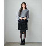 異素材フリルバルーンペプラムニットトップス | SAISON DE PAPILLON | 詳細画像7