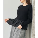 異素材フリルバルーンペプラムニットトップス | SAISON DE PAPILLON | 詳細画像18