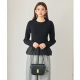 異素材フリルバルーンペプラムニットトップス | SAISON DE PAPILLON | 詳細画像21