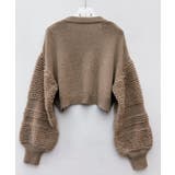 ショート丈ボリュームニットカーディガン | SAISON DE PAPILLON | 詳細画像18