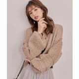 ショート丈ボリュームニットカーディガン | SAISON DE PAPILLON | 詳細画像15