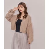 ショート丈ボリュームニットカーディガン | SAISON DE PAPILLON | 詳細画像16