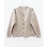 ハトメ釦Vネック長袖ニットカーディガン | SAISON DE PAPILLON | 詳細画像18