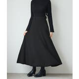 ベーシックレーヨン混ニットフレアスカート | SAISON DE PAPILLON | 詳細画像14