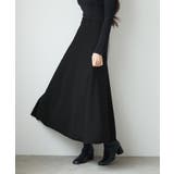 ベーシックレーヨン混ニットフレアスカート | SAISON DE PAPILLON | 詳細画像15