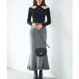 マーメイド裾フリンジニットロングスカート | SAISON DE PAPILLON  | 詳細画像7 