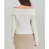 パール付きダブルジップニットカーディガン | SAISON DE PAPILLON | 詳細画像12