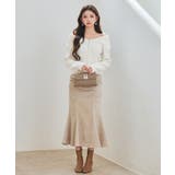 パール付きダブルジップニットカーディガン | SAISON DE PAPILLON | 詳細画像13