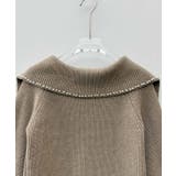 パール付きダブルジップニットカーディガン | SAISON DE PAPILLON | 詳細画像27