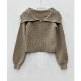 パール付きダブルジップニットカーディガン | SAISON DE PAPILLON | 詳細画像23