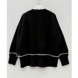 配色ラインロングニットカーディガン | SAISON DE PAPILLON | 詳細画像13