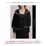 配色ラインロングニットカーディガン | SAISON DE PAPILLON | 詳細画像2