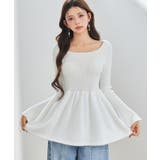 スポンディッシュ ボリューム ぺプラムニット | SAISON DE PAPILLON | 詳細画像7