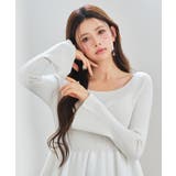 スポンディッシュ ボリューム ぺプラムニット | SAISON DE PAPILLON | 詳細画像8