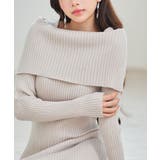 ショルダーロングニットワンピース | SAISON DE PAPILLON | 詳細画像16