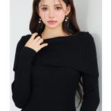 ショルダーロングニットワンピース | SAISON DE PAPILLON | 詳細画像30