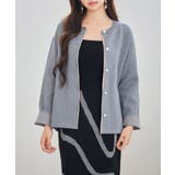 グレー | 表裏配色ジャカード編みカーディガン | SAISON DE PAPILLON