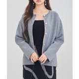 表裏配色ジャカード編みカーディガン | SAISON DE PAPILLON | 詳細画像7