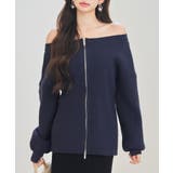 3WAYダブルジップニットカーディガン | SAISON DE PAPILLON | 詳細画像29