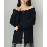 ブラック | 3WAYダブルジップニットカーディガン | SAISON DE PAPILLON