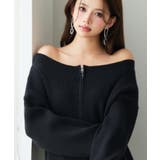 3WAYダブルジップニットカーディガン | SAISON DE PAPILLON | 詳細画像18