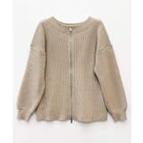 3WAYダブルジップニットカーディガン | SAISON DE PAPILLON | 詳細画像36