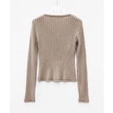 胸元レースリブ編みニットトップス | SAISON DE PAPILLON | 詳細画像27