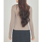 胸元レースリブ編みニットトップス | SAISON DE PAPILLON | 詳細画像21