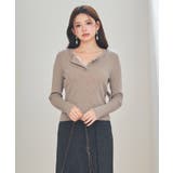 胸元レースリブ編みニットトップス | SAISON DE PAPILLON | 詳細画像23