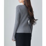 ランダムテレコ編み2枚風ニットトッブス | SAISON DE PAPILLON | 詳細画像11