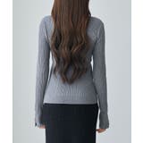 ランダムテレコ編み2枚風ニットトッブス | SAISON DE PAPILLON | 詳細画像12