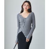 ランダムテレコ編み2枚風ニットトッブス | SAISON DE PAPILLON | 詳細画像14