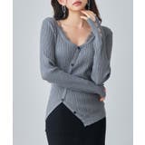 ランダムテレコ編み2枚風ニットトッブス | SAISON DE PAPILLON | 詳細画像15