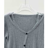 ランダムテレコ編み2枚風ニットトッブス | SAISON DE PAPILLON | 詳細画像18