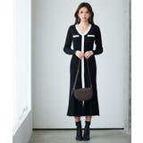 配色リブ編みニットミディ丈ワンピース | SAISON DE PAPILLON | 詳細画像13