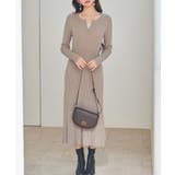 リブ編みレース付きニットワンピース | SAISON DE PAPILLON  | 詳細画像20 