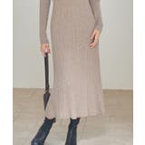 リブ編みレース付きニットワンピース | SAISON DE PAPILLON  | 詳細画像24 