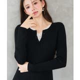 リブ編みレース付きニットワンピース | SAISON DE PAPILLON  | 詳細画像11 