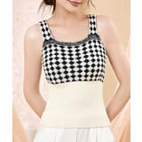 ブラック×ホワイト | 肌に優しい暖かタンクトップ | SAISON DE PAPILLON