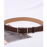 チョコ | 変形バックルユニセックスベルト | SAISON DE PAPILLON 