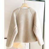 ノーカラーラグラン・スリーブボアブルゾン | SAISON DE PAPILLON | 詳細画像16