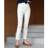 撥水コーティング九分丈ストレートストレッチデニム | SAISON DE PAPILLON  | 詳細画像9 