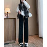 裏起毛コーデユロイワイドパンツ | SAISON DE PAPILLON  | 詳細画像21 