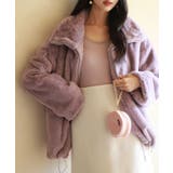 リブ編み暖か裏起毛ストレッチトップス | SAISON DE PAPILLON | 詳細画像32