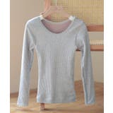 リブ編み暖か裏起毛ストレッチトップス | SAISON DE PAPILLON | 詳細画像34