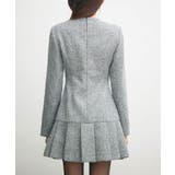 ローウエストミニ丈プリーツツイードワンピース | SAISON DE PAPILLON | 詳細画像6